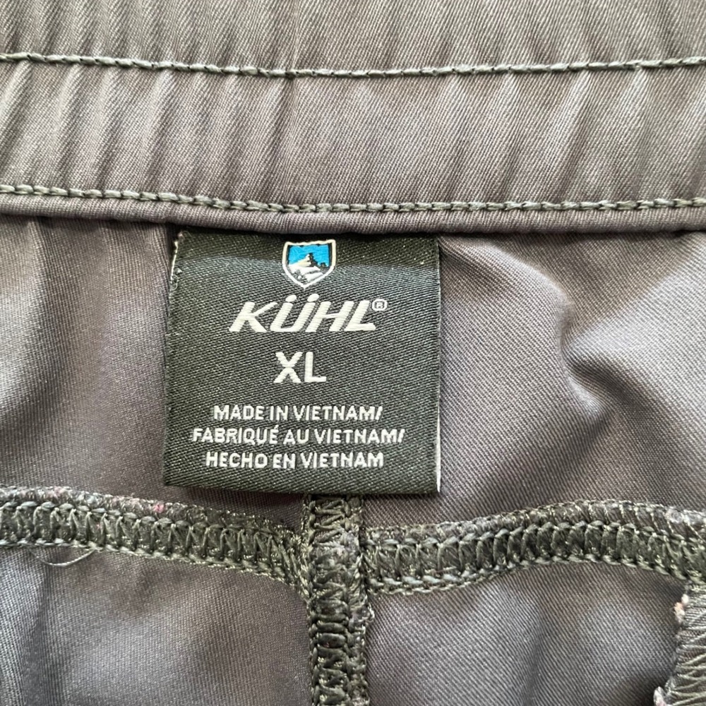 KUHL Women's XL Shorts Gray Hiking Athletic Mesh Side Panels Pull On - Picture 6 of 11